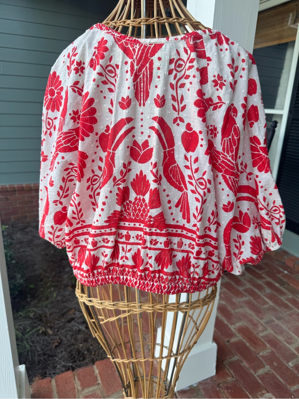 FARM Rio Cropped Blouse XL - Picture 3 of 9